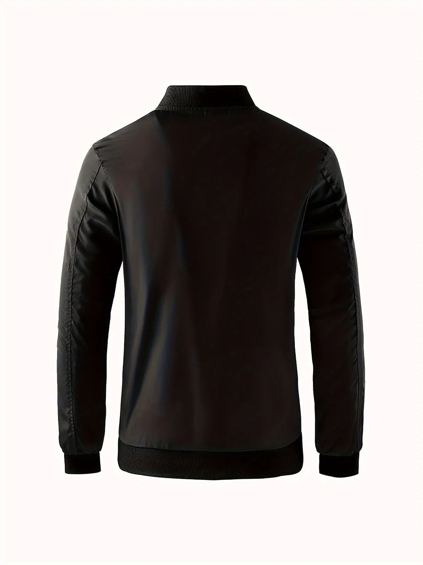 Men's Lightweight Zip Up Baseball Collar Sports Jacket | Zip Up Coat