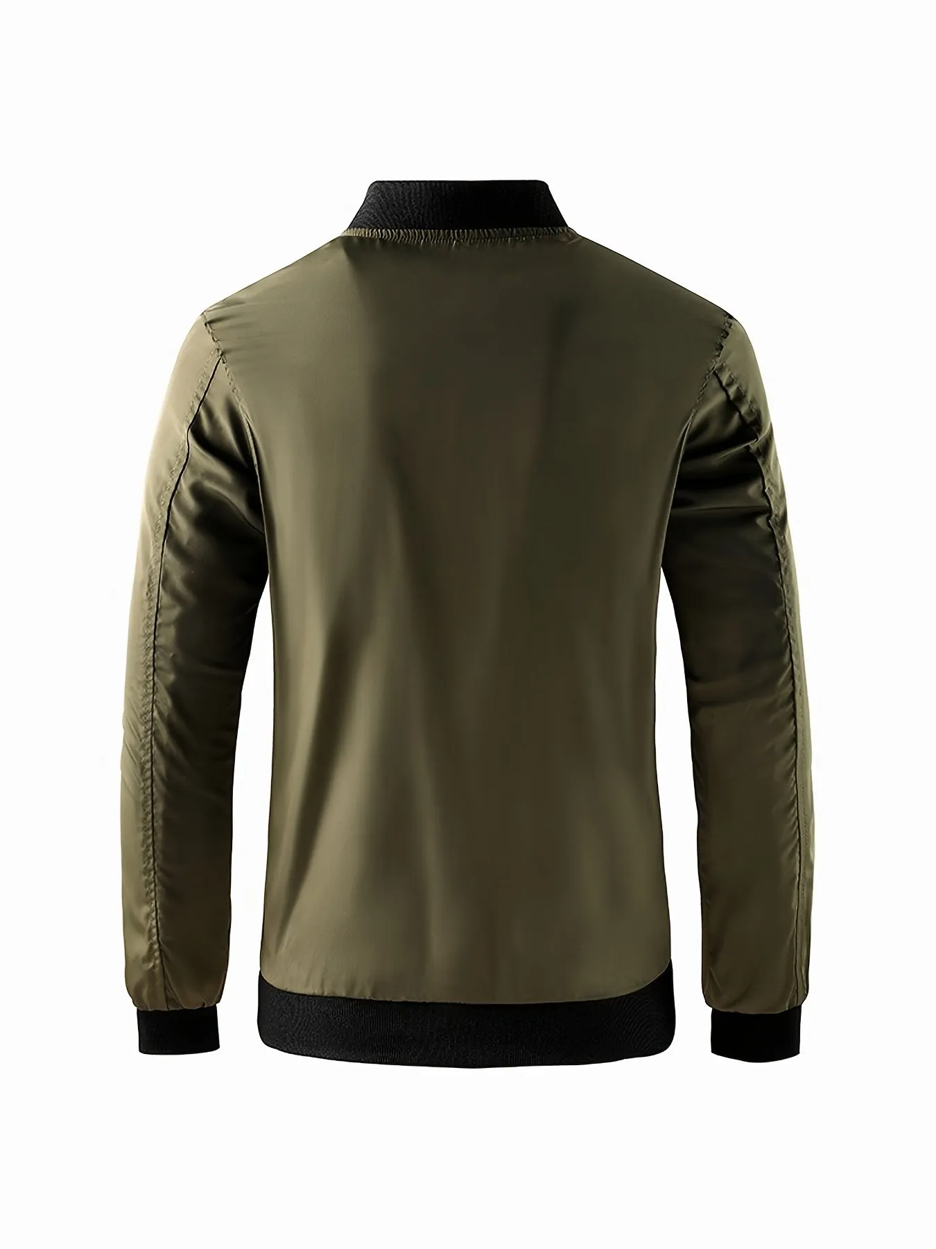 Men's Lightweight Zip Up Baseball Collar Sports Jacket | Zip Up Coat