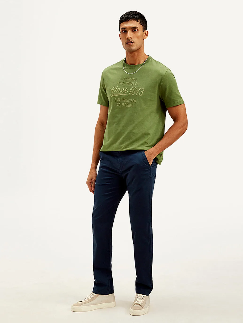 Men's Navy Loose Fit Trousers