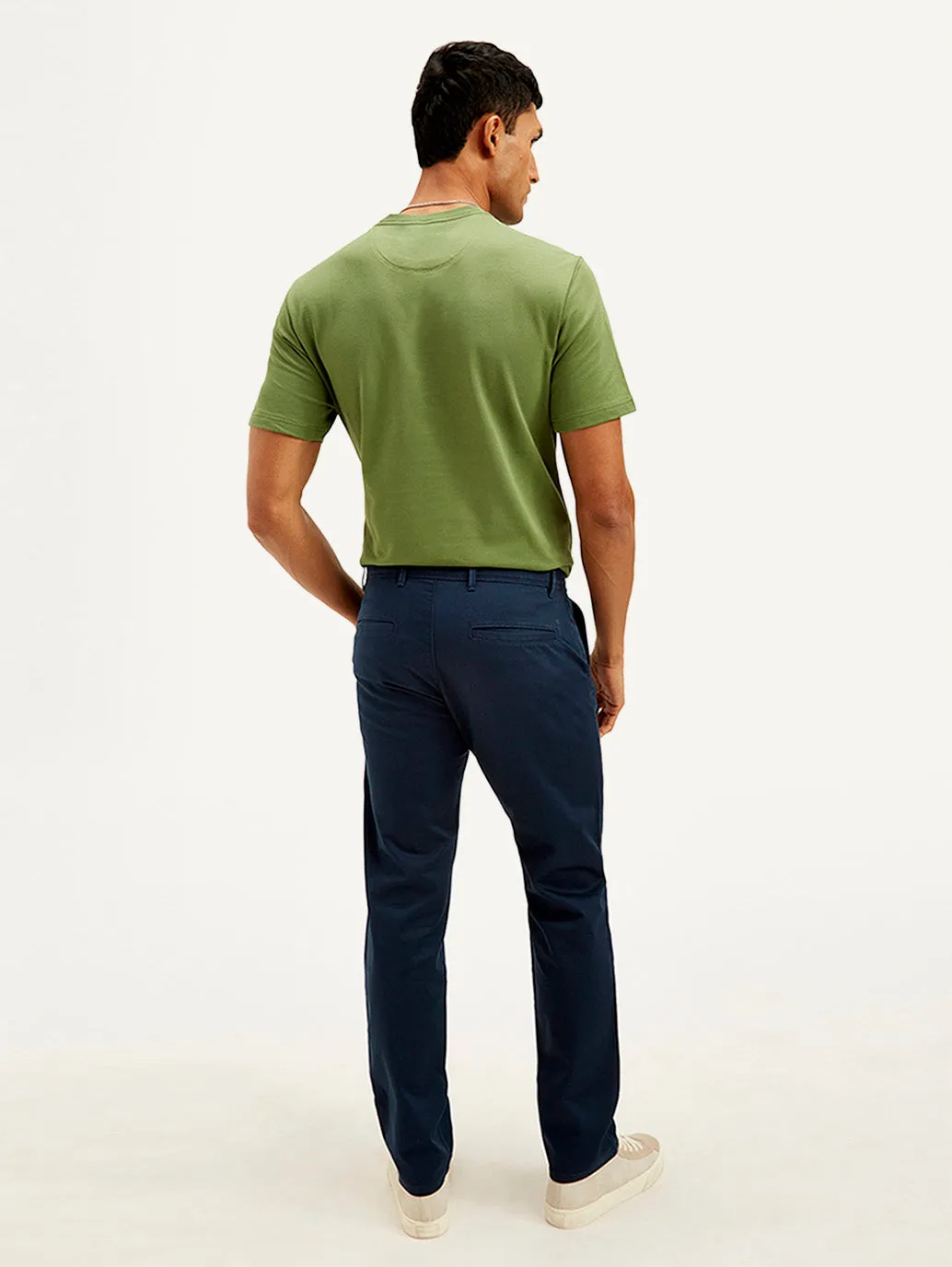 Men's Navy Loose Fit Trousers