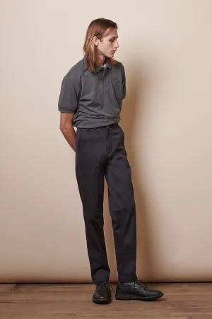 Men's Slim Lightweight Stretch Cotton Twill Chinos - Navy