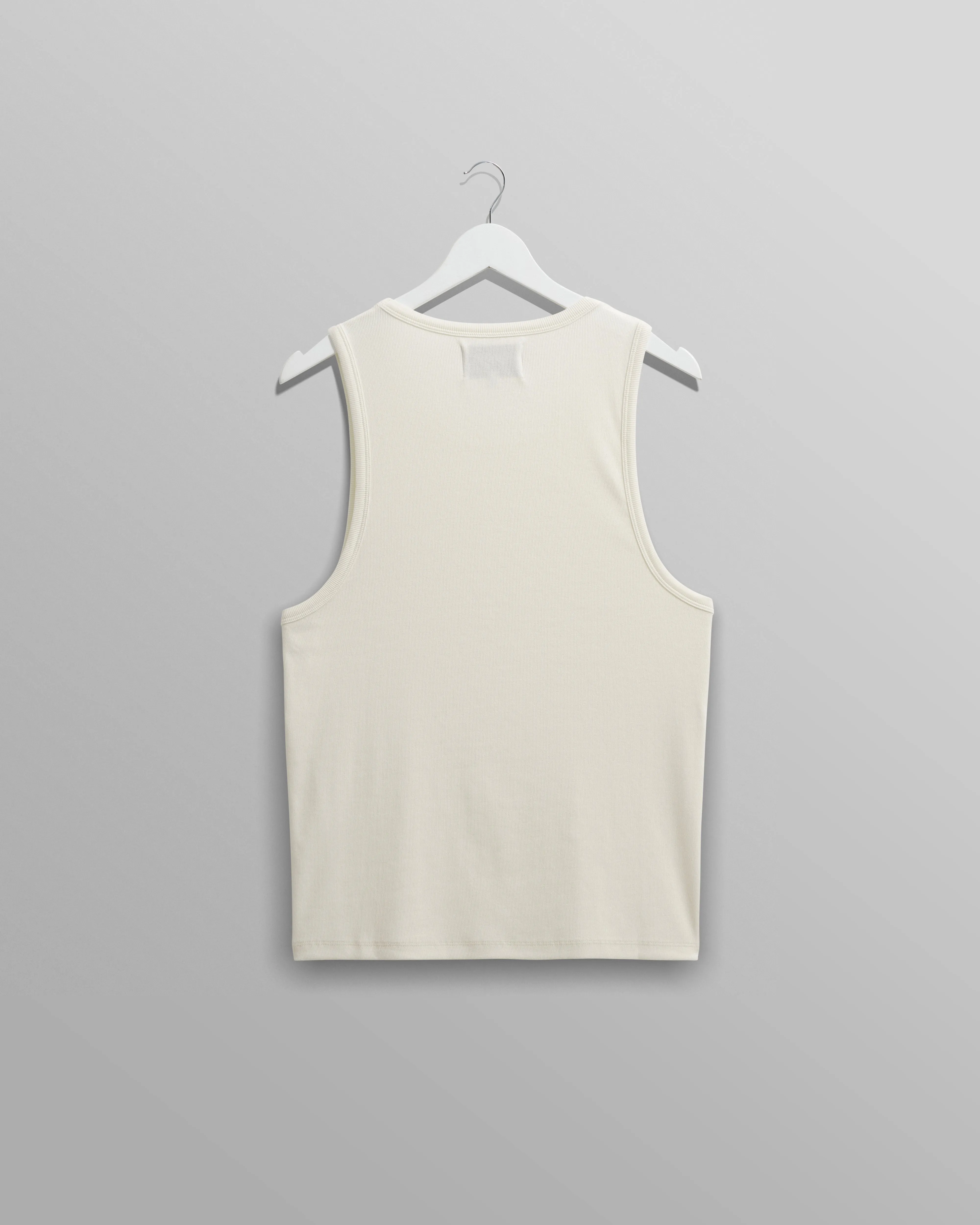 Montague - Ecru Ribbed Organic Cotton Vest