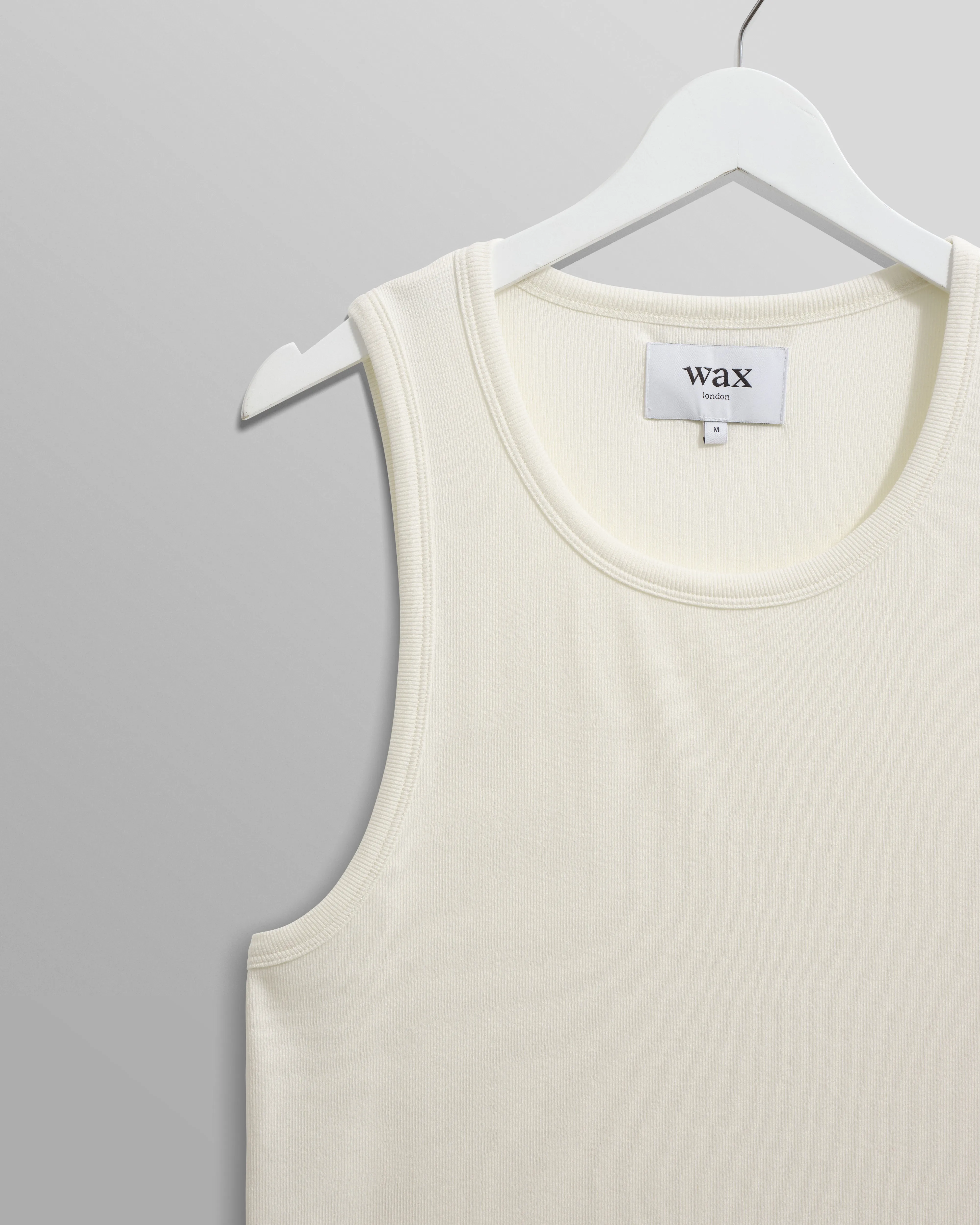 Montague - Ecru Ribbed Organic Cotton Vest