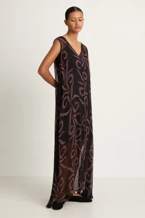 Natalie Martin Tova Maxi - Feather Chiffon