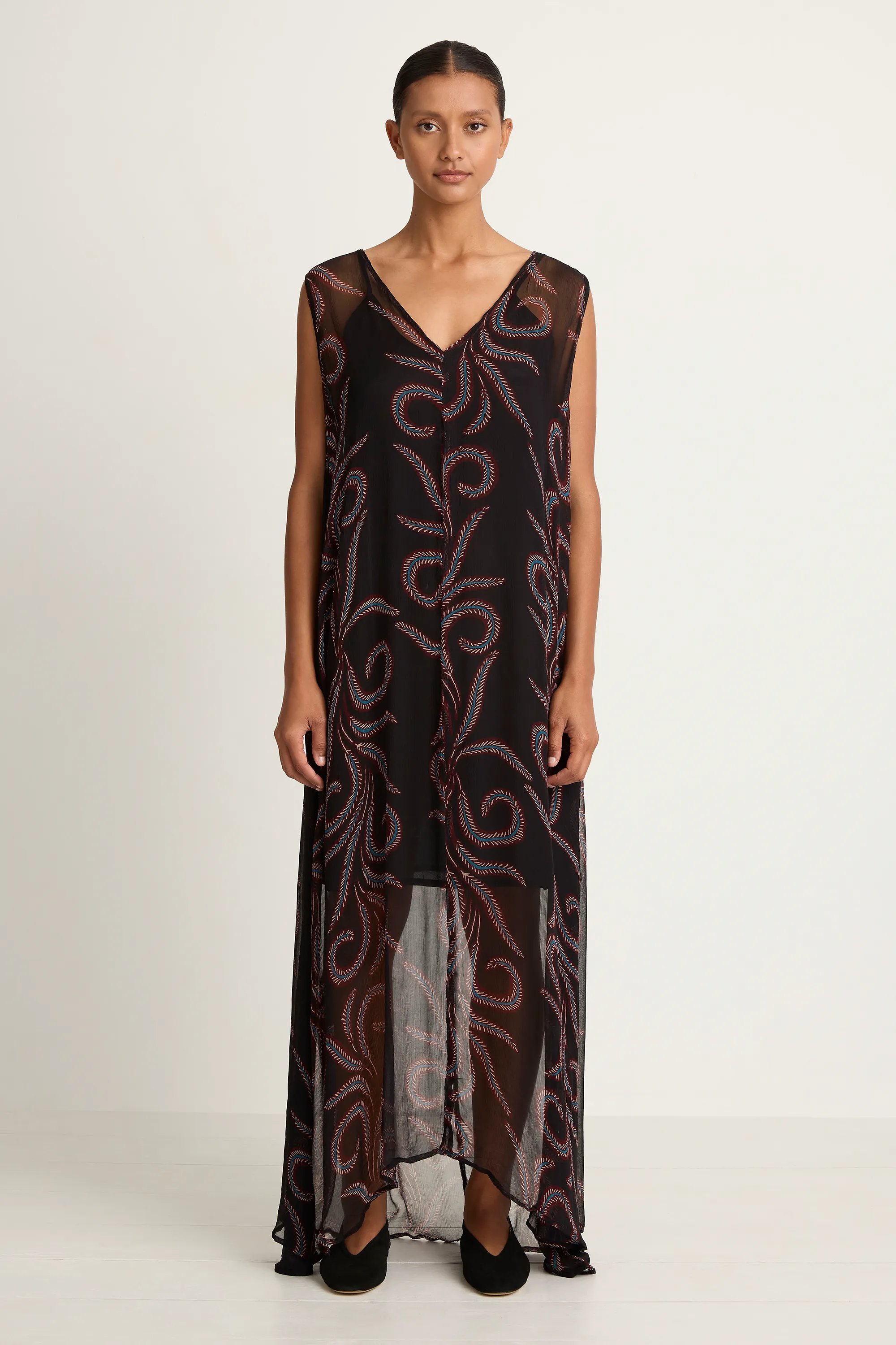 Natalie Martin Tova Maxi - Feather Chiffon