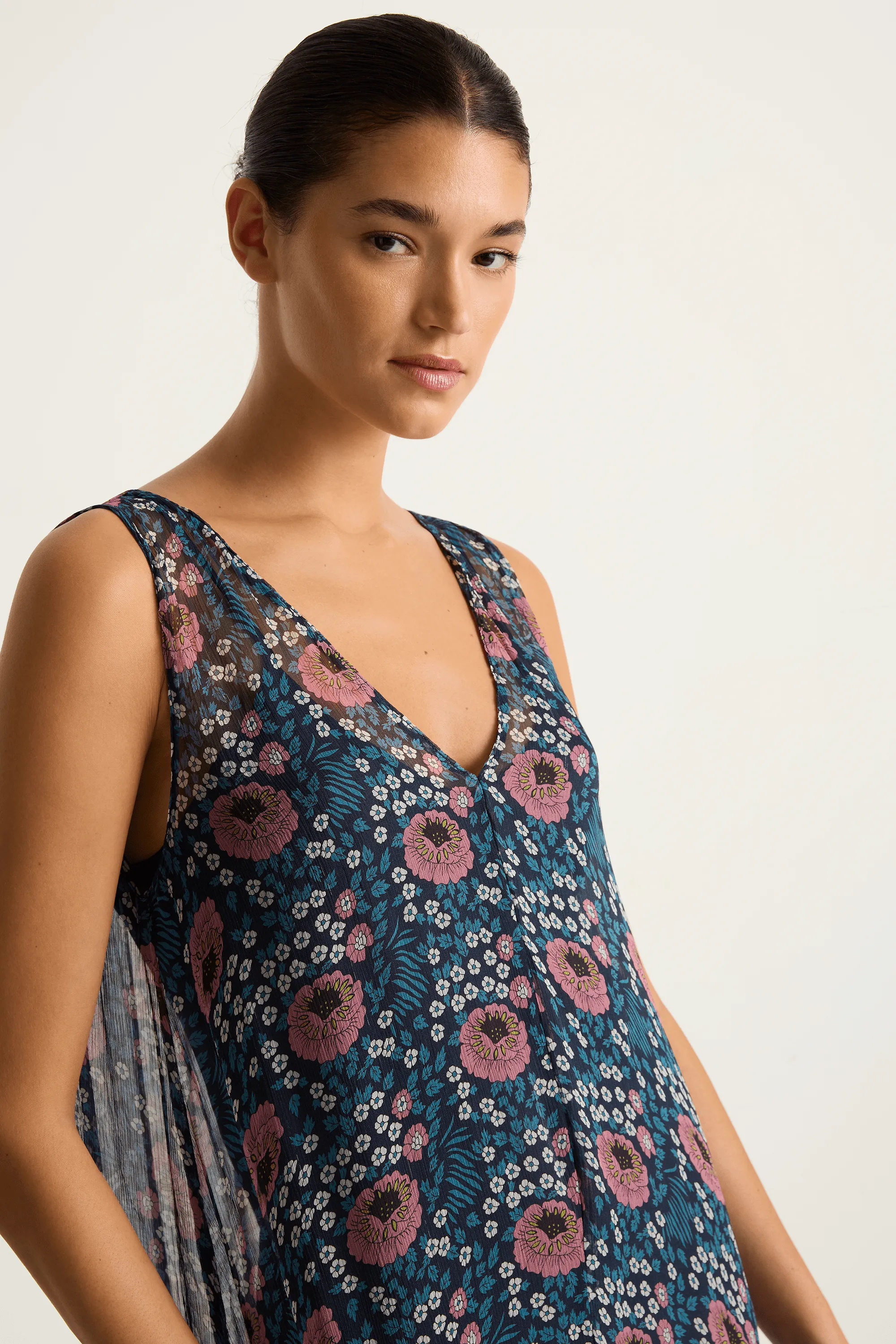 Natalie Martin Tova Maxi - Vintage Flowers Indigo - FINAL SALE