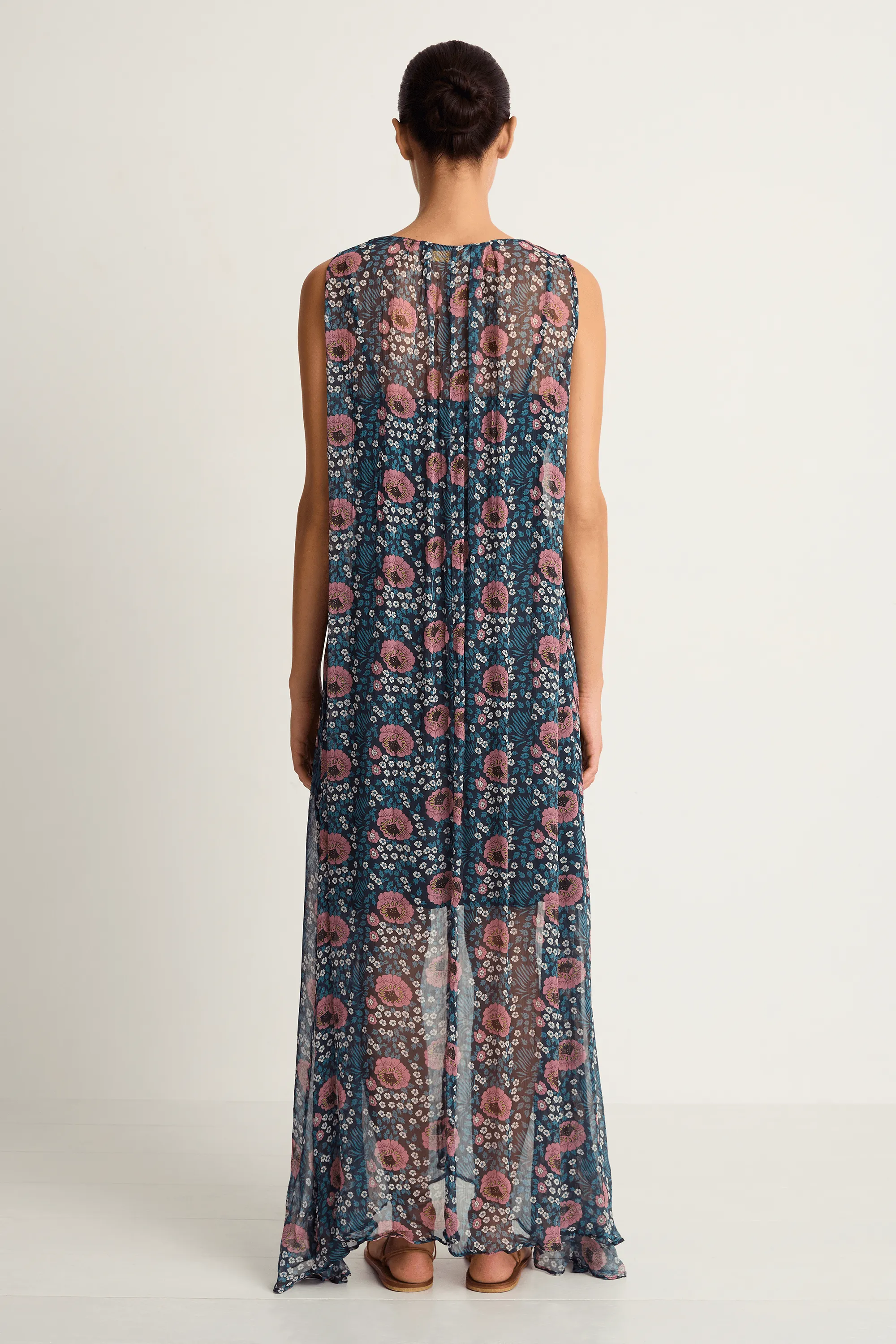 Natalie Martin Tova Maxi - Vintage Flowers Indigo - FINAL SALE