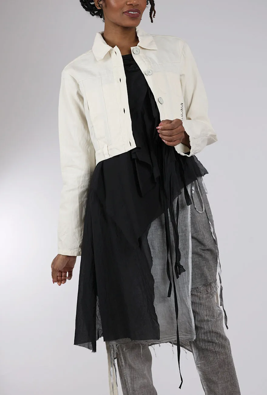 Nissa Denim Jacket, Cream