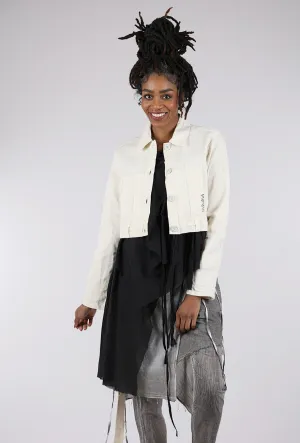 Nissa Denim Jacket, Cream