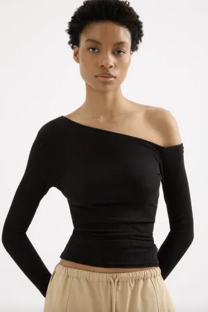 NUDE LUCY KYAN L/S TOP - BLACK