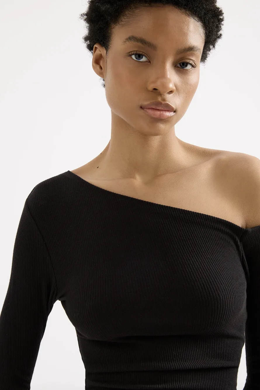 NUDE LUCY KYAN L/S TOP - BLACK