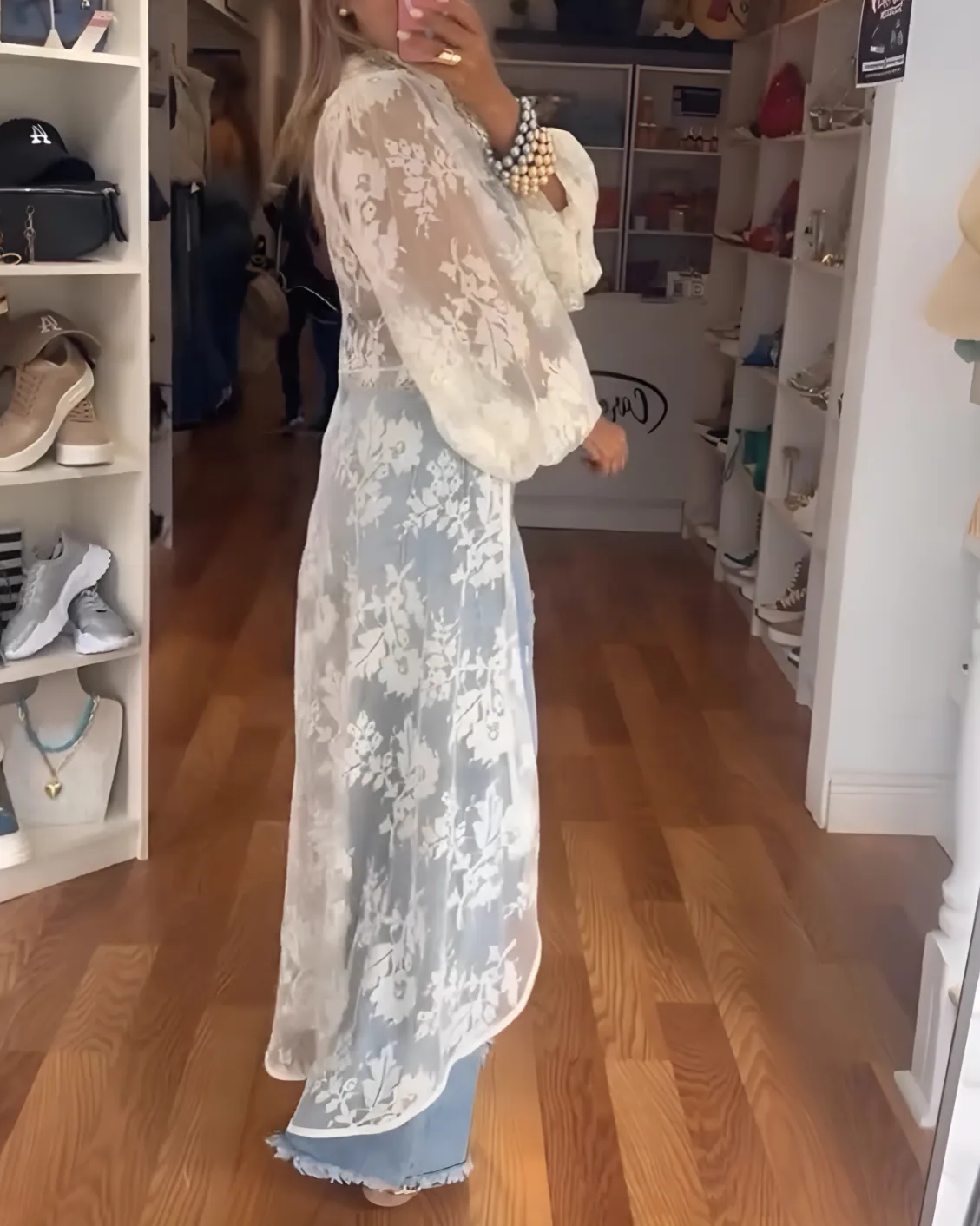 Nyxelle Lace Maxi Top