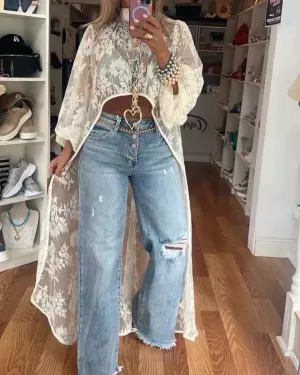 Nyxelle Lace Maxi Top