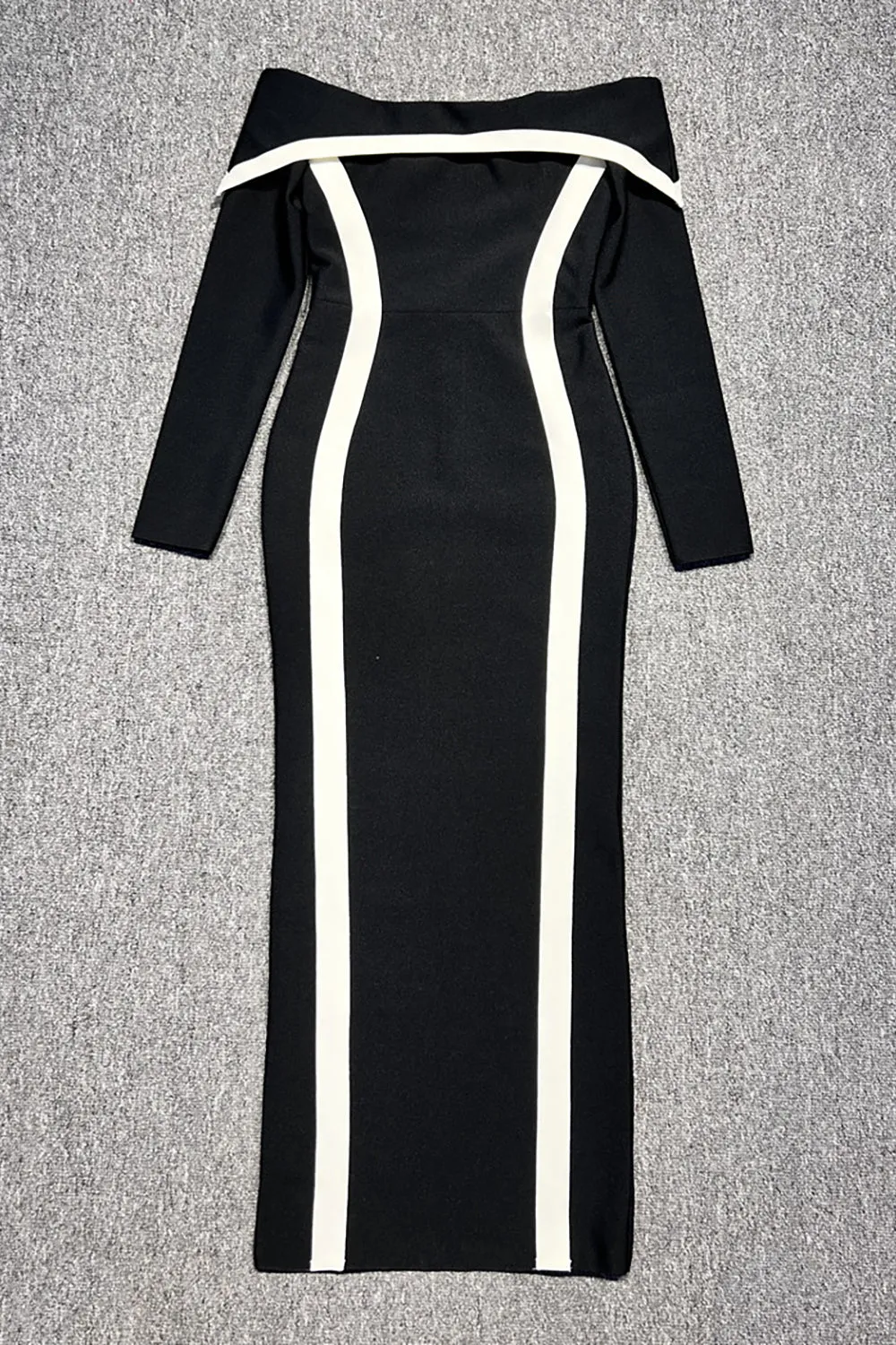 Off-shoulder Maxi Badnage Dress