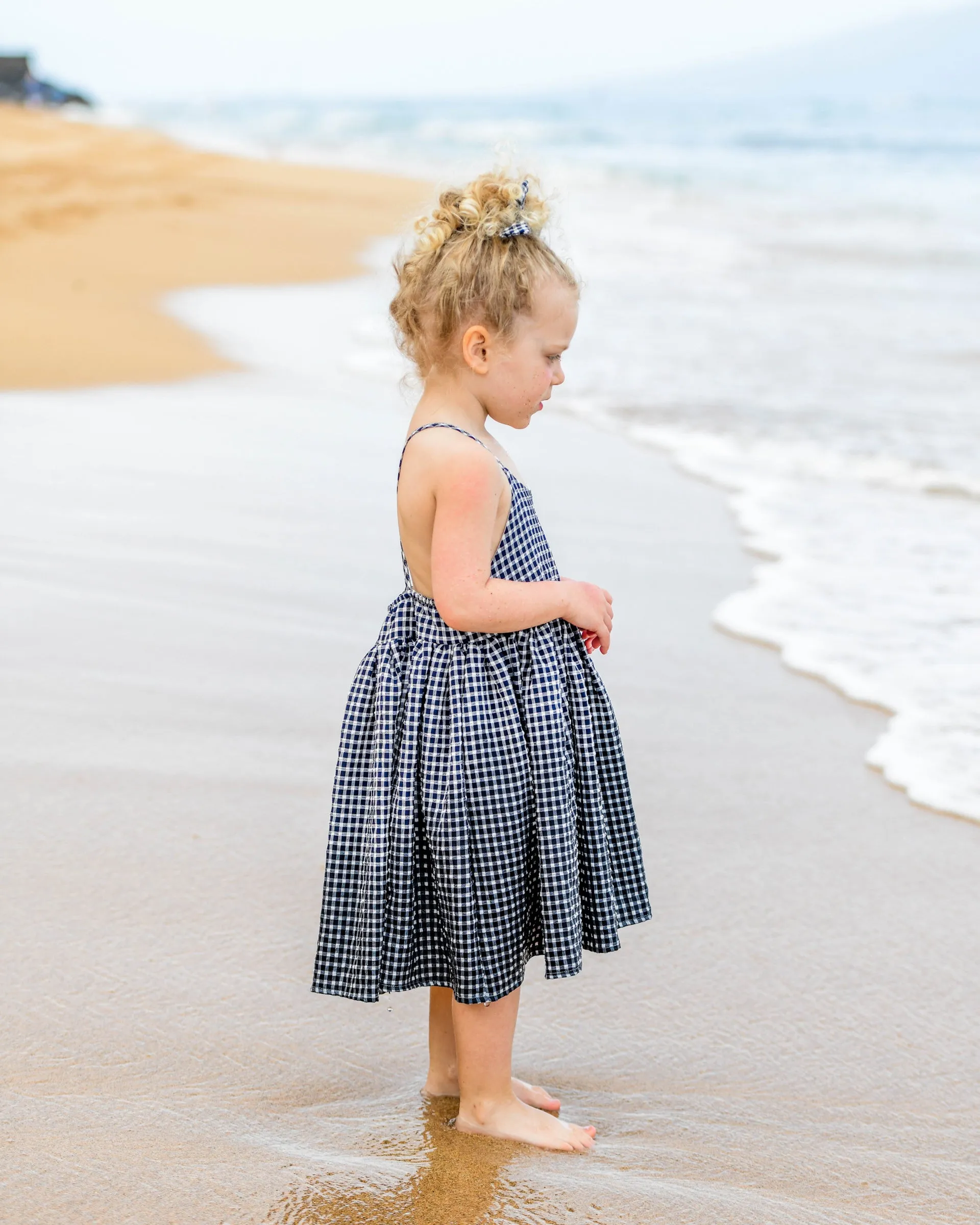 oh baby! Gingham Party Dress - Navy