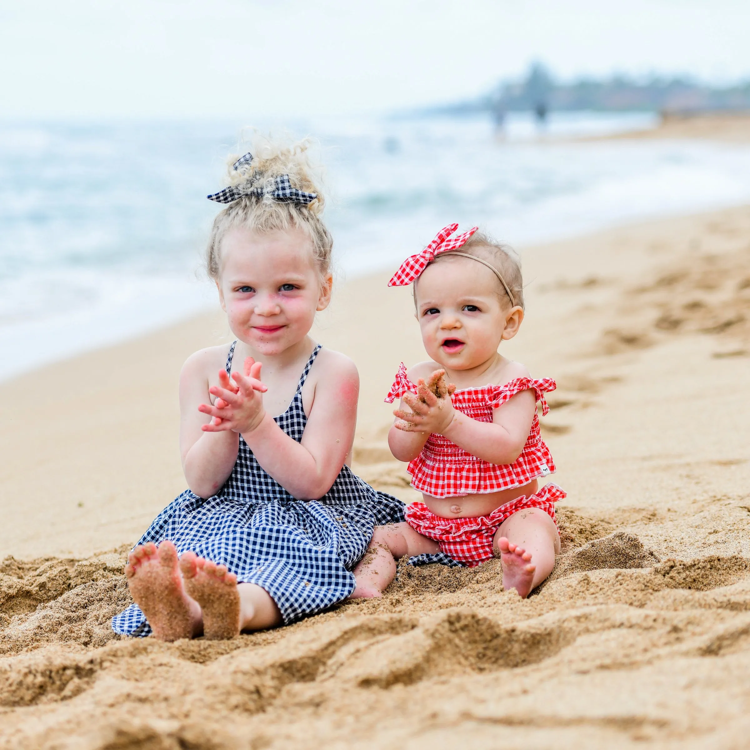 oh baby! Gingham Party Dress - Navy