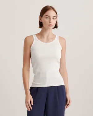 Organic Cotton Micro-Rib Scoop Neck Tank
