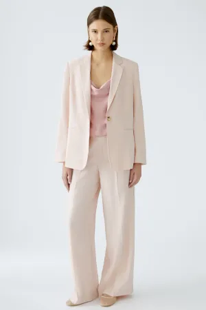 Oui Peach Whip Straight Leg Suit Trousers