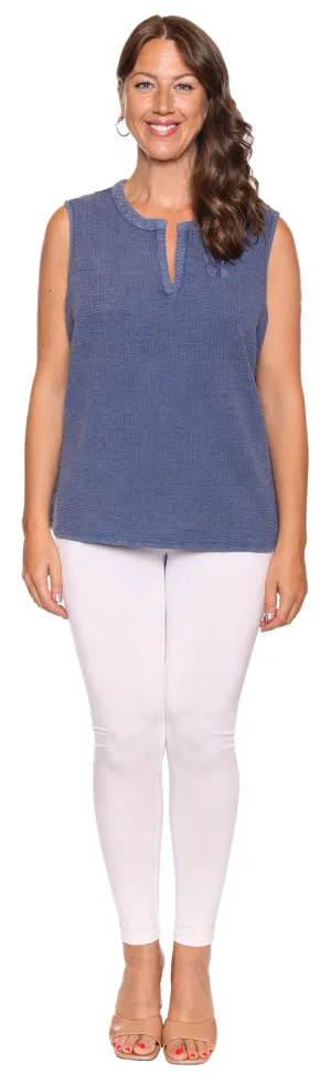 Papa Top - Butterfly Tank - Denim