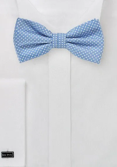 Periwinkle Pin Dot Bowtie