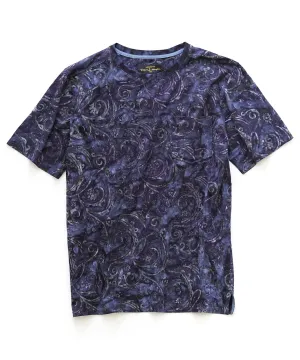 Pete Huntington Short Sleeve Concentric Print Tee Shirt