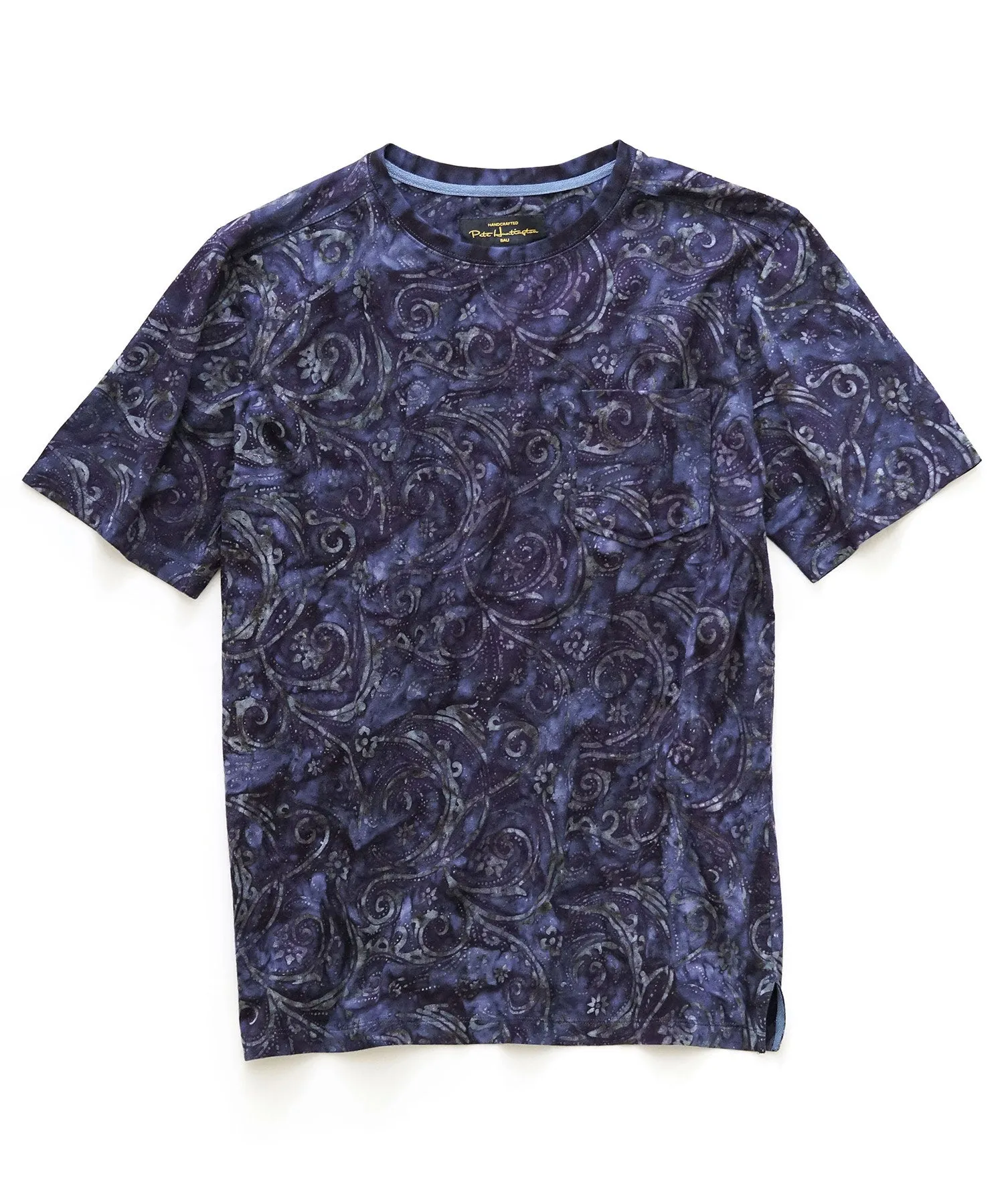 Pete Huntington Short Sleeve Concentric Print Tee Shirt