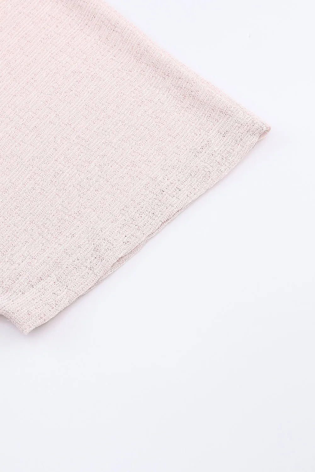 Pink Sheer Lightweight Knit Cardigan