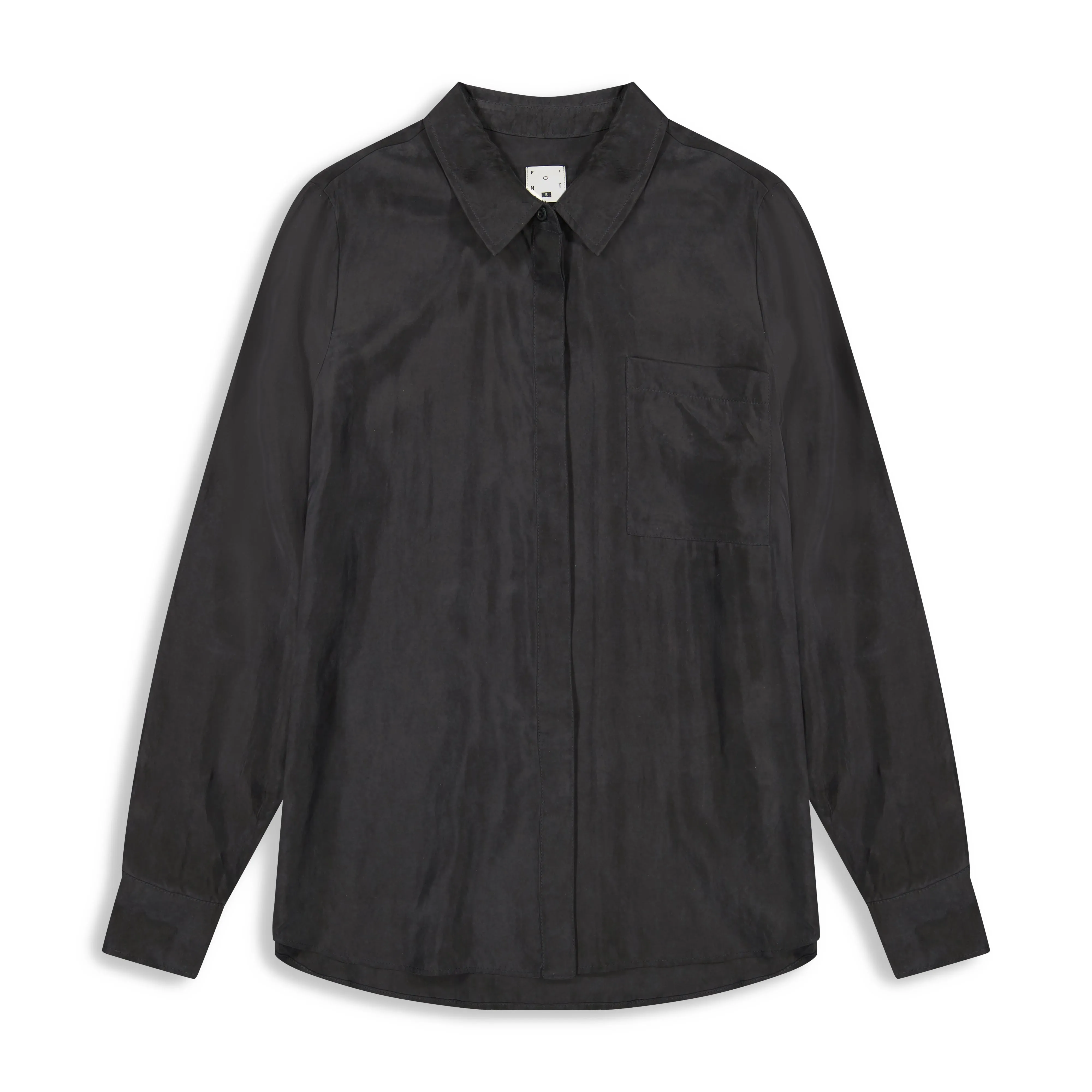 point suede oversized button up