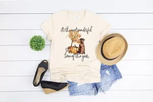 PREORDER - Most Wonderful Fall Chocolate Lab Boutique Soft Tee