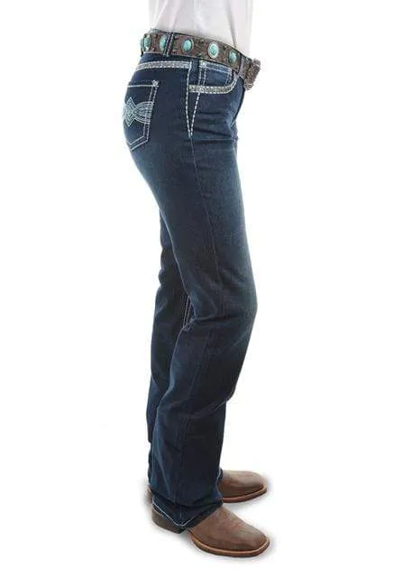 Pure Western Jeans Womens Indiana Relaxed Rider Midnight (PCP2210155)