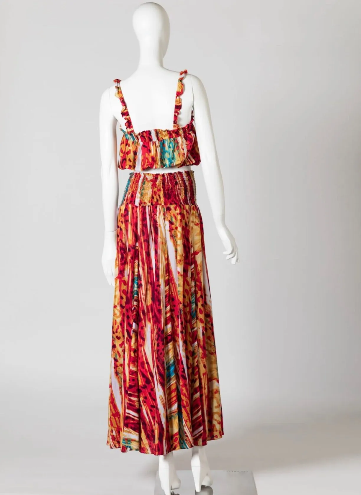 Red water melon print skirt/dress
