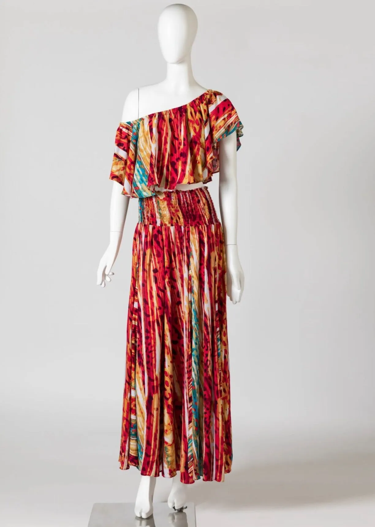 Red water melon print skirt/dress