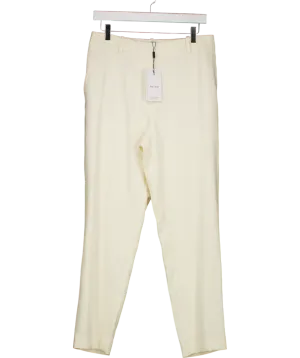 REISS Cream Ember Slim Leg Trousers UK 12