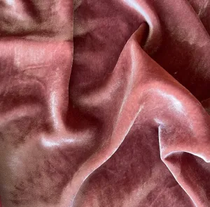 Romantic Antique Rose Rayon Blend Velvet