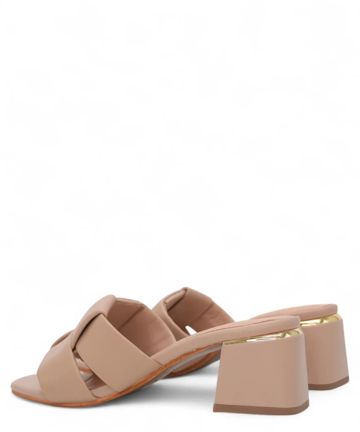 Sandali Scalzati in Pelle