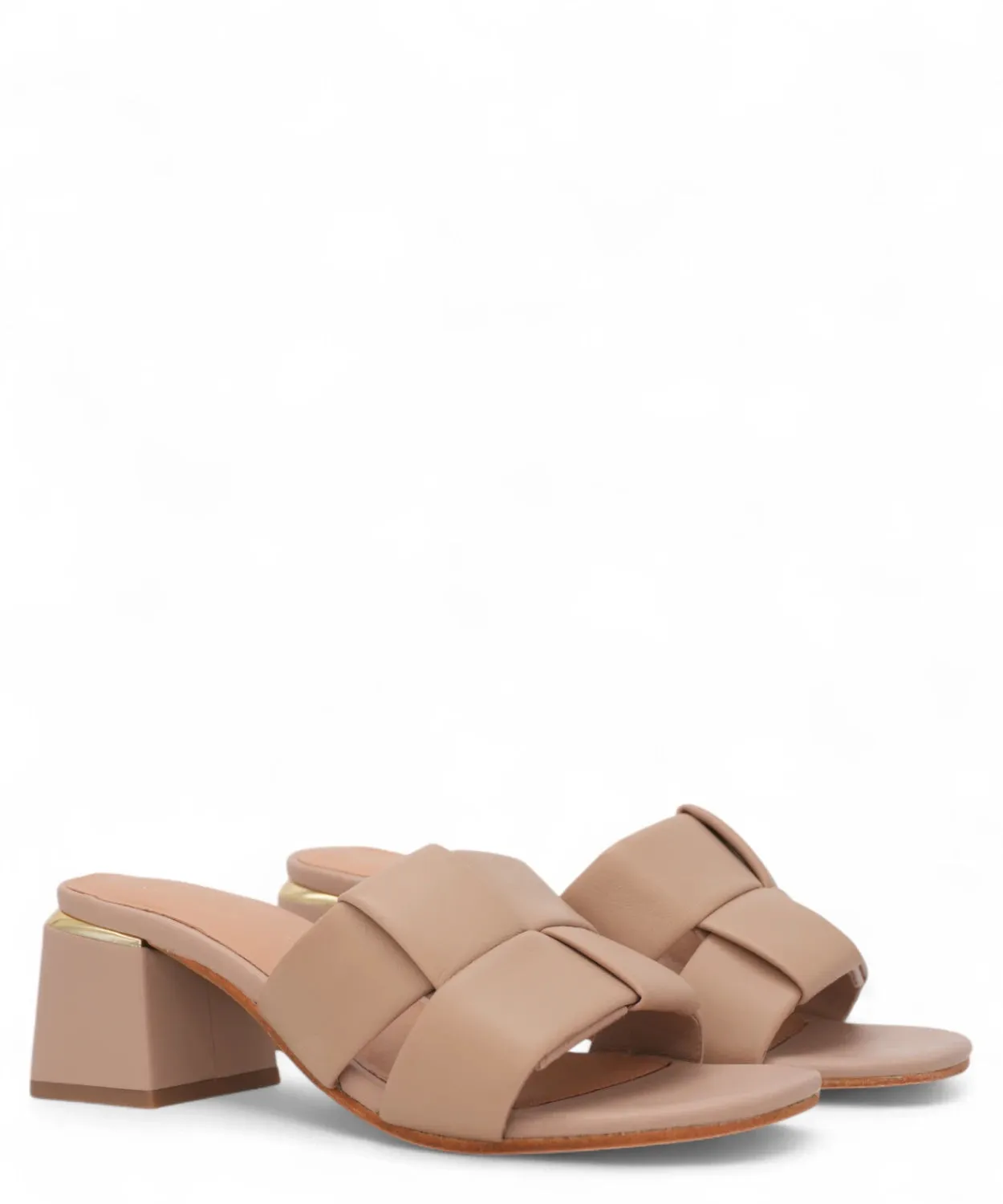 Sandali Scalzati in Pelle