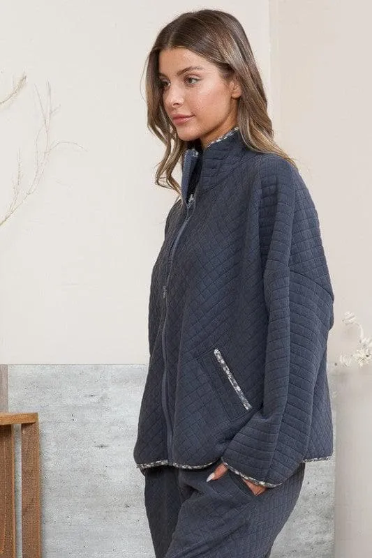 Sandra Quilt Jacket with Pockets
