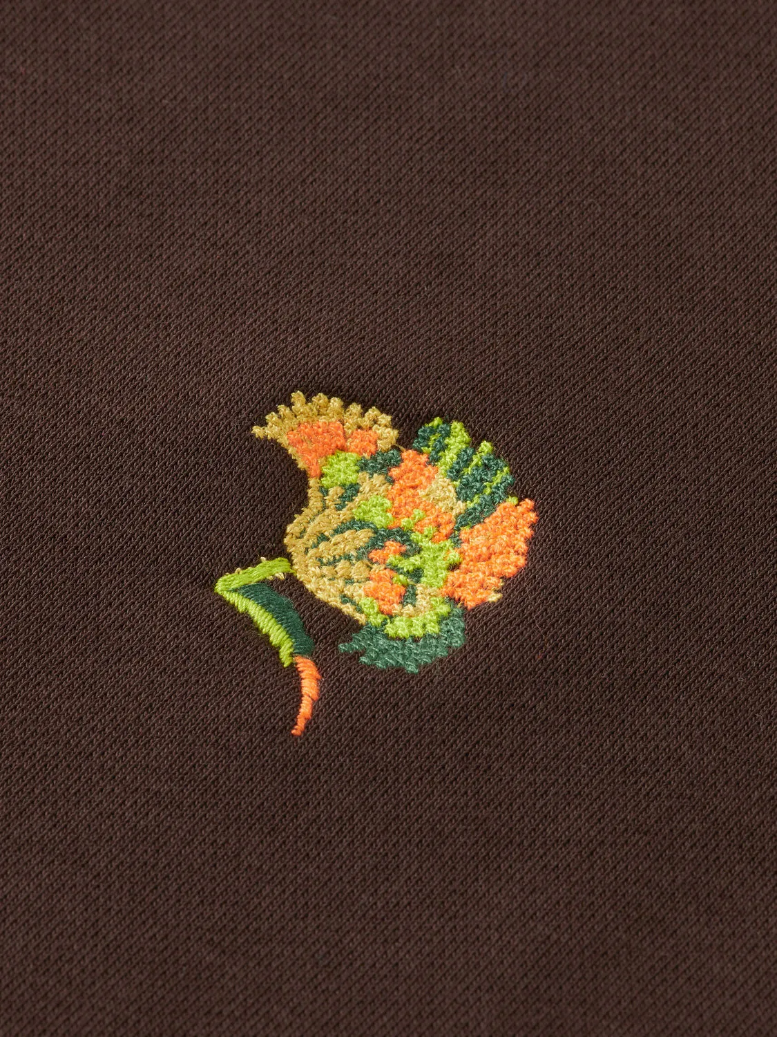 Scotch and Soda Embroidered Sweat - Wildflower Chocolate