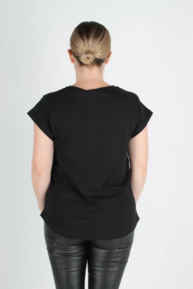 Silent Theory Lucy Tee Black