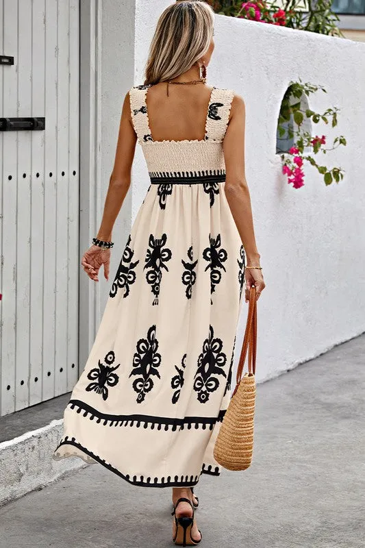 Soak Up The Sun Smocked Strap Dress (Size XL)