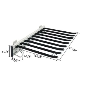 Stainless Steel Trousers Rack 9 Arms,Closet Pants Hanger Bar for Clothes/ Towel/ Scarf / Trousers/ Tie, Organizers for Space Saving and Storage,18" x 12-1/2"