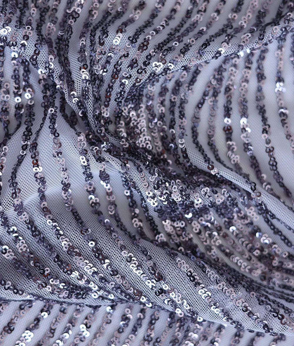 Stella Sequins Embroidery Fabric