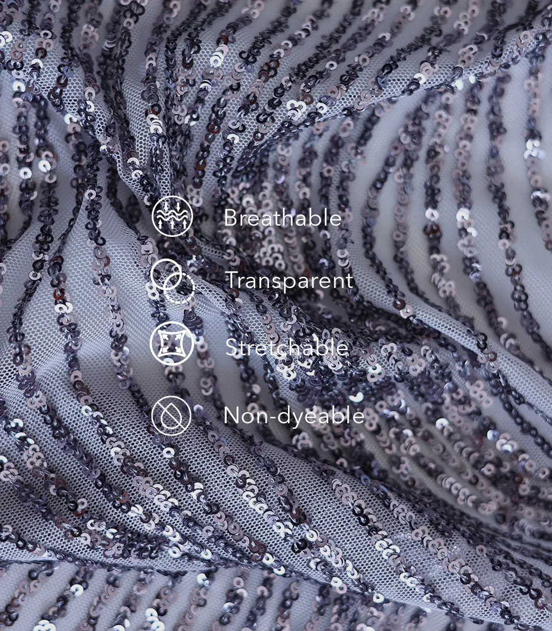 Stella Sequins Embroidery Fabric