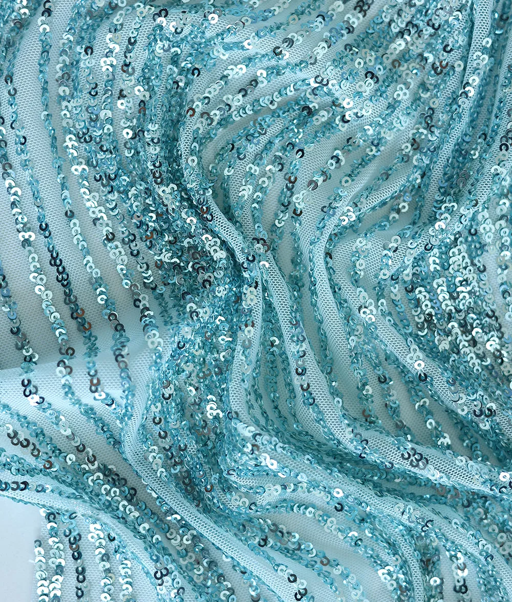 Stella Sequins Embroidery Fabric