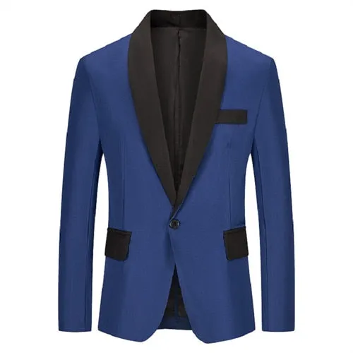 Stylish Blazer Casual Slim Fitness Formal One Button Office Suit Blazer Coat Top White Suit Jacket Masculino Blazers Men