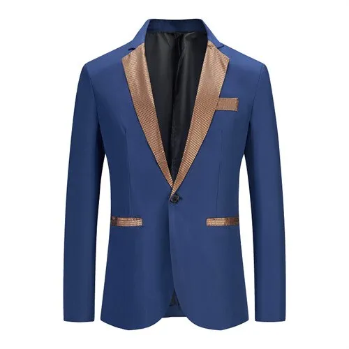 Stylish Blazer Casual Slim Fitness Formal One Button Office Suit Blazer Coat Top White Suit Jacket Masculino Blazers Men