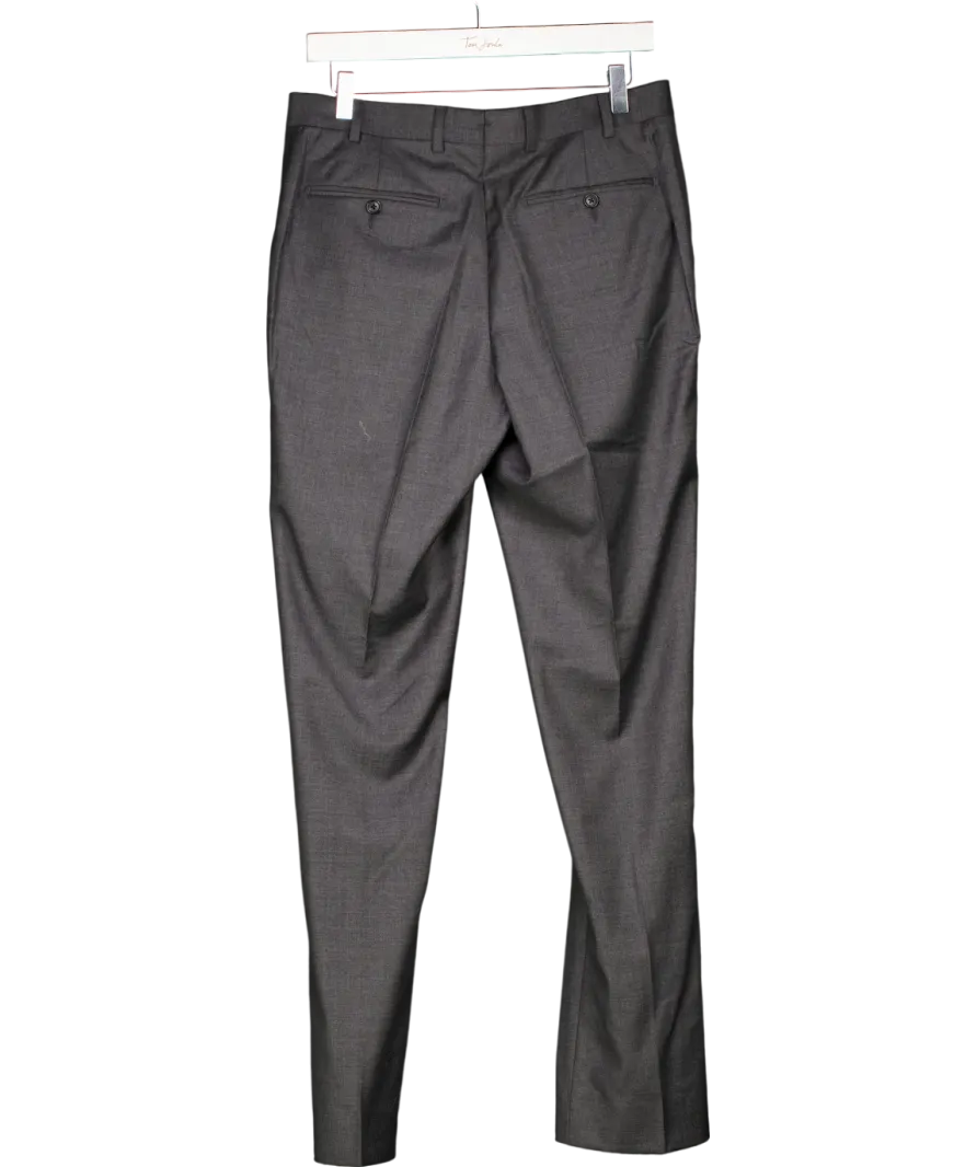 Suit Supply Grey Slim Leg Straight Suit Trousers W30