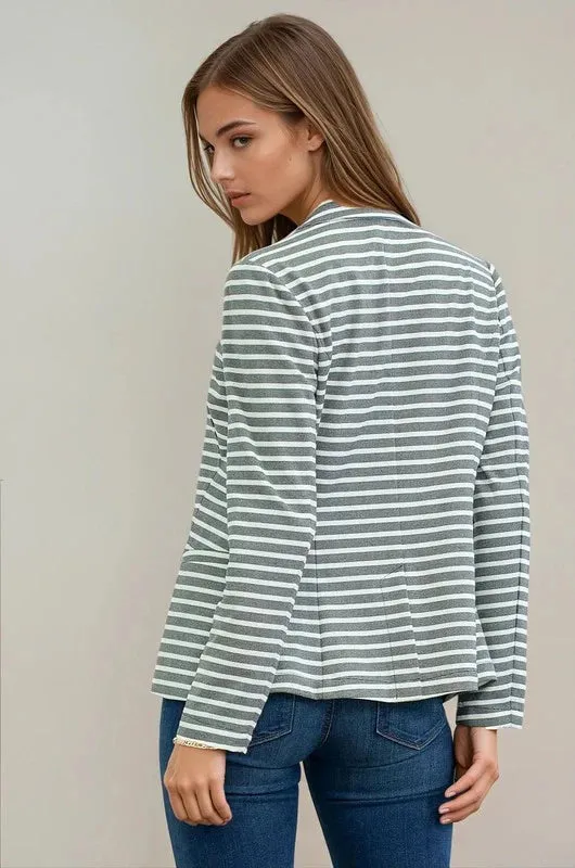 Summer Striped Blazers - 2 Colors!