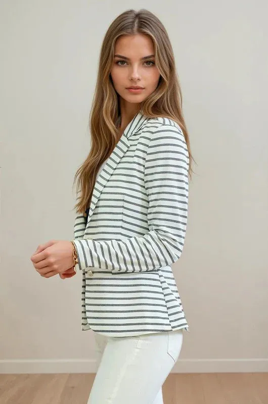 Summer Striped Blazers - 2 Colors!