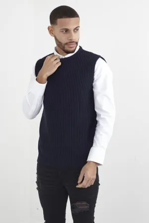 TANK TOP CREW NECK CARDIGAN-KNITTED JUMPER